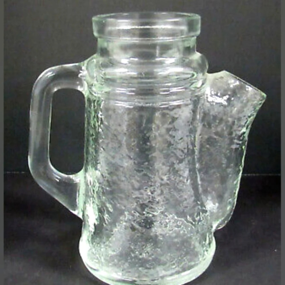 VintageMaterials: GlassVintage Textured WMF Germany Glass Pitcher